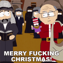 Merry Fucking Christmas Mr Garrison GIF - Merry Fucking Christmas Mr Garrison South Park GIFs