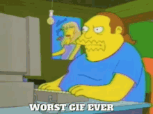 worst gif ever simpsons comic book guy