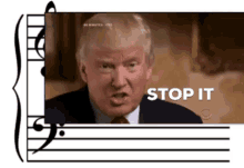 Stop It Trump GIF - Stop It Trump Trump Music GIFs
