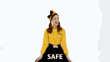 safe emma watkins yellow wiggle the wiggles stay safe