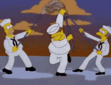 In The Navy The Simpsons Parody GIF