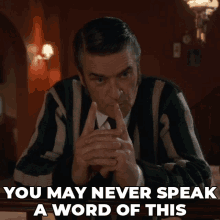 You May Never Speak A Word Of This Lyle Anderson GIF - You May Never Speak A Word Of This Lyle Anderson Murdoch Mysteries GIFs