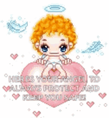 Hearts Angel Love GIF - Hearts Angel Love Baby GIFs