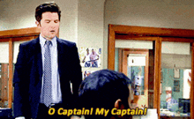 O Captain My Captain GIF - O Captain My Captain Ben Wyatt GIFs