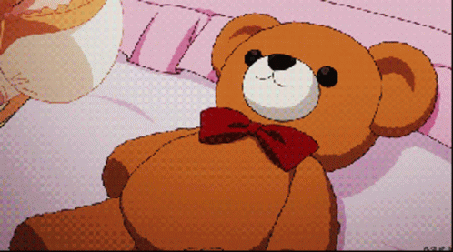 My Teddy Bear lovely blonde bonito soft sweet cute girl snowflakes  anime HD wallpaper  Peakpx