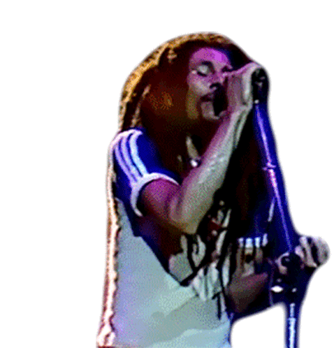 Singing Bob Marley Sticker