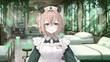 a nurse with a name tag that says " yuki "