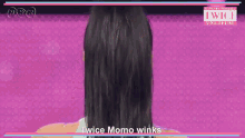Twice Momo GIF - Twice Momo Winks GIFs