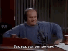Dr Frasier Winslow Crane Kelsey Grammer GIF - Dr Frasier Winslow Crane Kelsey Grammer Sex Sex Sex GIFs