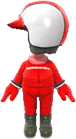 Red Mii Racing Suit Red Sticker
