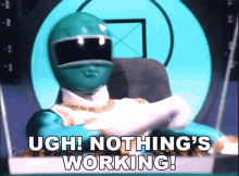Ugh Nothings Working Power Rangers Zeo GIF - Ugh Nothings Working Power Rangers Zeo Its Not Working GIFs