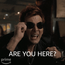 Are You Here Crowley GIF - Are You Here Crowley David Tennant GIFs