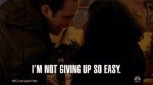 Im Not Giving Up So Easy Wont Let You Go GIF