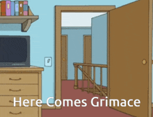 Here Comes Grimace Family Guy GIF - Here Comes Grimace Grimace Family Guy GIFs