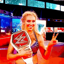 Charlotte Flair Peace GIF - Charlotte Flair Peace Two Time GIFs