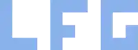 the word life is written in white letters on a light blue background .