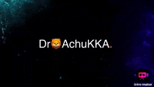 a logo for dr achukka with a lion face on it