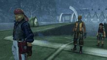 a video game shows a man named otharon talking to another man