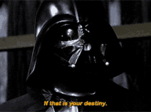 Star Wars Darth Vader GIF - Star Wars Darth Vader If That Is Your Destiny GIFs