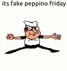 Fake Peppino Pizza Tower GIF - Fake Peppino Pizza Tower Fake Peppino Friday GIFs