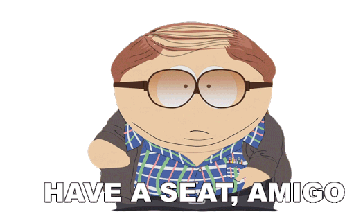 Have A Seat Amigo Cartman Sticker - Have A Seat Amigo Cartman South Park Stickers