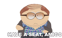 Have A Seat Amigo Cartman Sticker - Have A Seat Amigo Cartman South Park Stickers