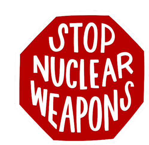 Heysp Stop Nuclear Weapons Sticker - Heysp Stop Nuclear Weapons Nti Stickers