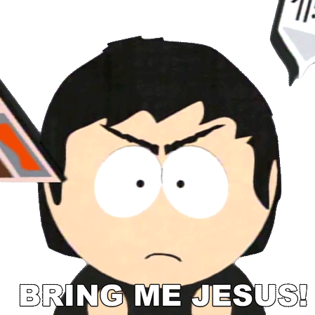 Bring Me Jesus Damien Thorn Sticker - Bring Me Jesus Damien Thorn South Park Stickers
