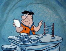 Fred Flintstone Abacus GIF - Fred Flintstone Abacus The Flintstones GIFs