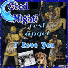 a good night rest angel i love you postcard