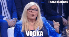 Trash Italiano Vodka GIF - Trash Italiano Vodka Isola Famosi GIFs
