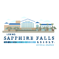 Sapphire Falls Loews Sticker - Sapphire Falls Loews Hotel Stickers