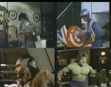 Retro Avengers GIF