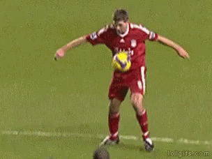 Steven Gerrard Liverpool GIF - Steven Gerrard Liverpool Epic Fail GIFs