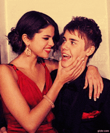 Selena Justin GIF