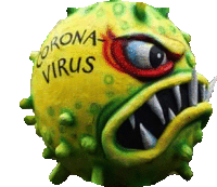 Coronavirus Covid19 Sticker - Coronavirus Covid19 Virus Stickers