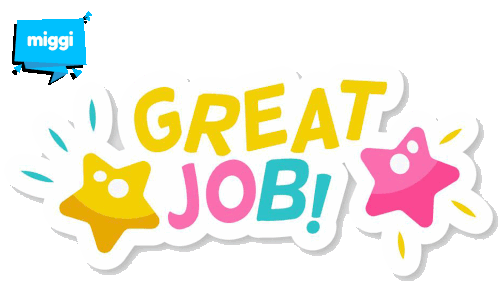 Miggi Great Job Sticker - Miggi Great Job - Discover & Share GIFs