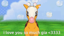 girafarig pokemon i love you gia