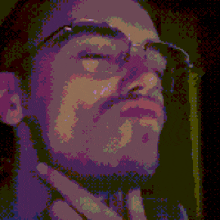 pixel art of a man with glasses and a beard
