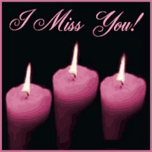 I Miss You Candles GIF