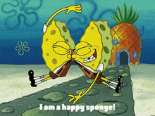 Happy Sponge Spongebob GIF - Happy Sponge Spongebob I Am A Happy Sponge GIFs