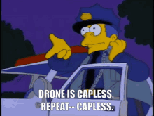 Simpsons Capless Drone Is Capless GIF