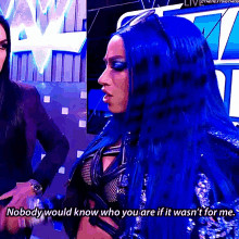 Sasha Banks Nobody Would Know Who You Are If It Wasnt For Me GIF