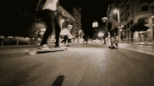 night skating longboarding street sports
