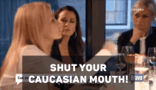 Shut Your Caucasian Mouth Mad GIF - Shut Your Caucasian Mouth Mad Talking GIFs