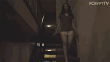 Crypt Tv Stairs GIF - Crypt Tv Stairs Scared GIFs