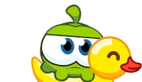 Sad Nommie Sticker - Sad Nommie Cut The Rope Stickers