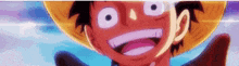 a close up of a person wearing a straw hat and making a funny face .