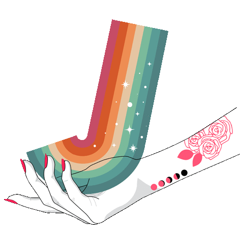 Magic Rainbow Sticker - Magic Rainbow Hand Stickers