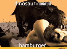 Dinosaur Dinosaur Burger GIF - Dinosaur Dinosaur Burger Dinosaur Eat GIFs
